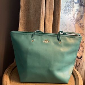 Coach Leather Tote Bag